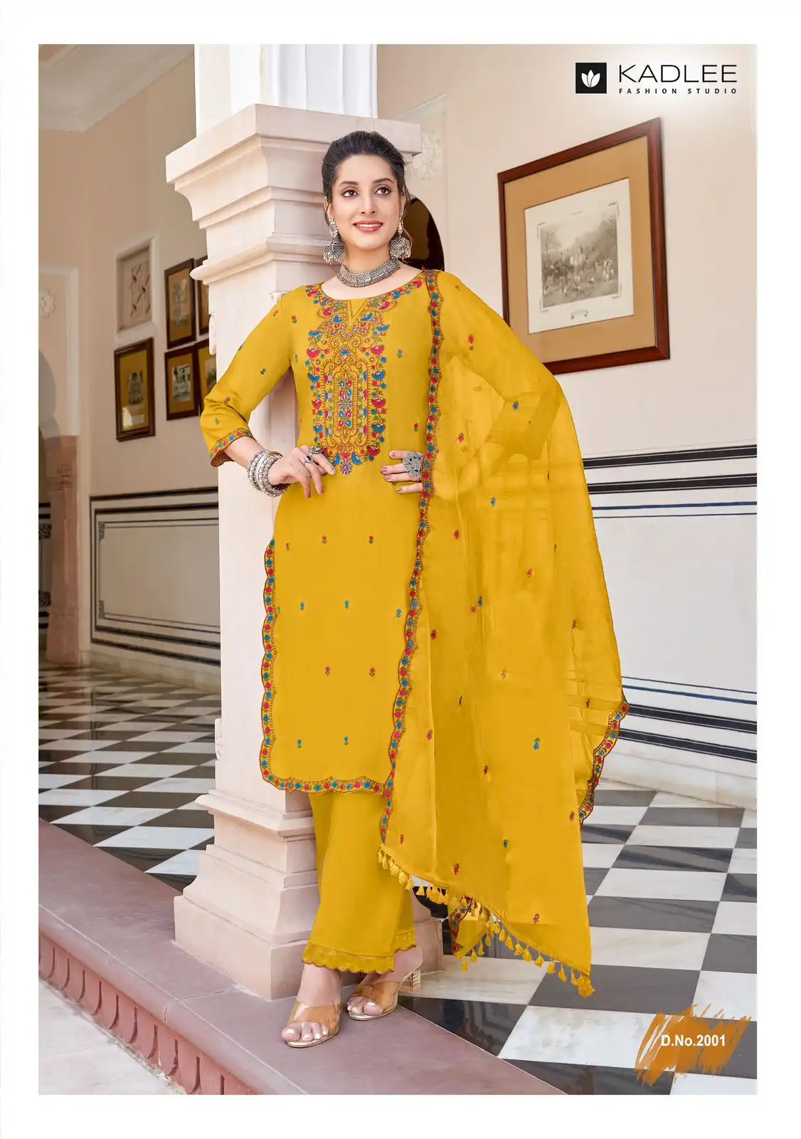 Kadlee Gitanjali Viscose Weaving Wholesale Readymade Suits Catalog — Wholesale Salwar Suits, Kadlee Fashion Studio wholesale from Surat - Gallery Image 4