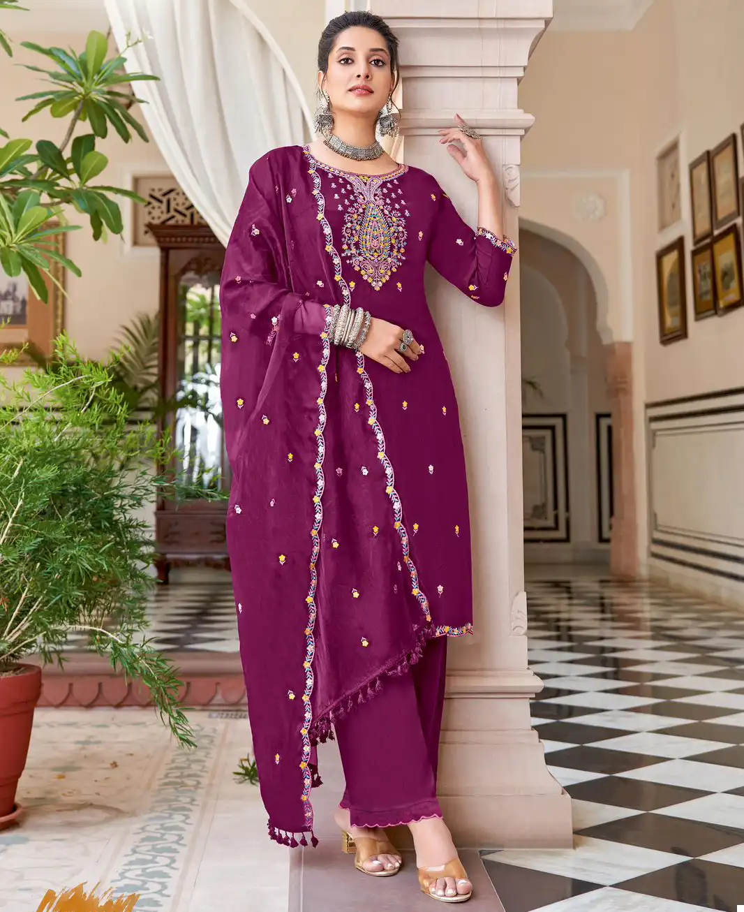 Kadlee Gitanjali Viscose Weaving Wholesale Readymade Suits Catalog — Wholesale Salwar Suits, Kadlee Fashion Studio wholesale from Surat — view 1
