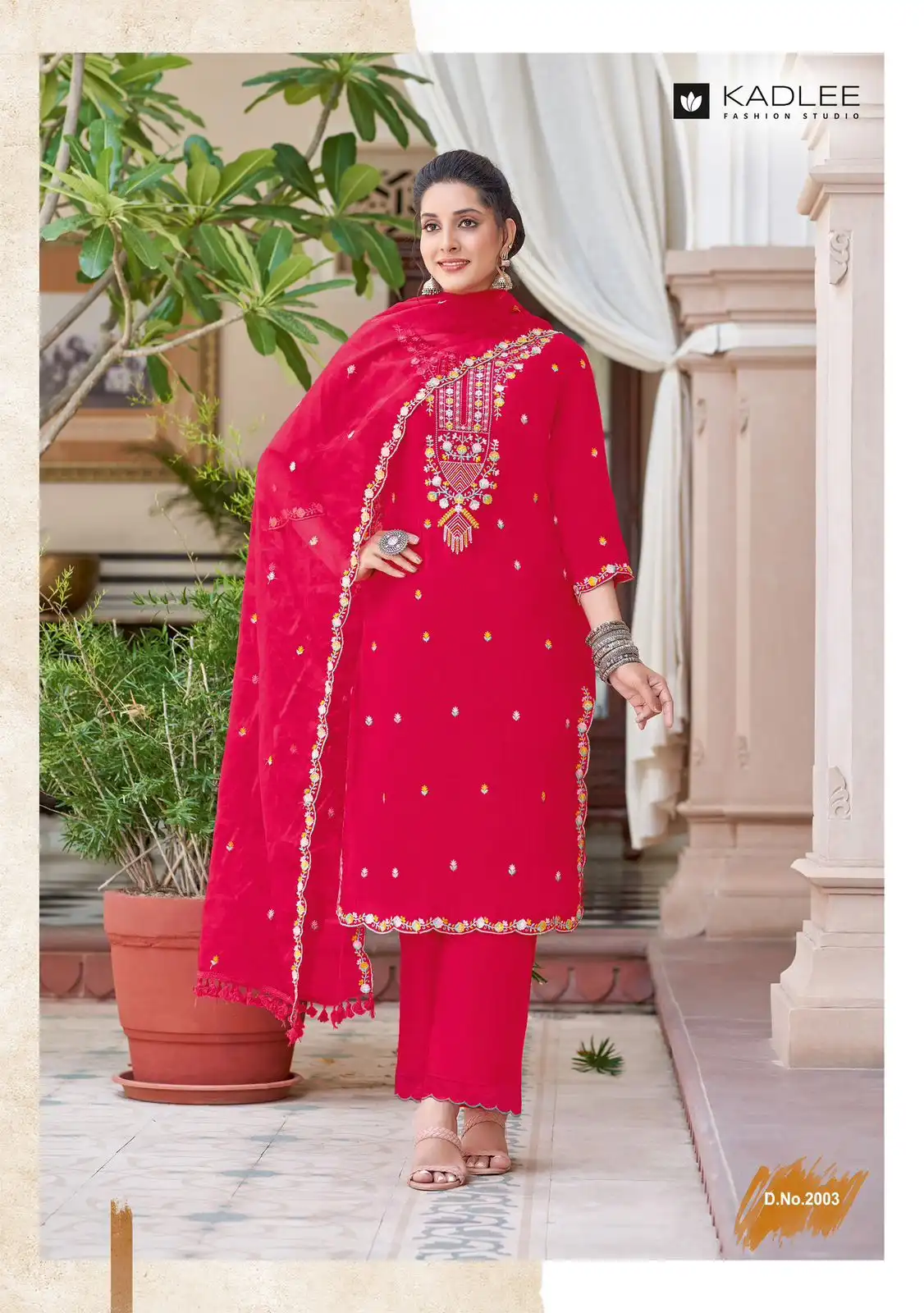 Kadlee Gitanjali Viscose Weaving Wholesale Readymade Suits Catalog — Wholesale Salwar Suits, Kadlee Fashion Studio wholesale from Surat - Gallery Image 2