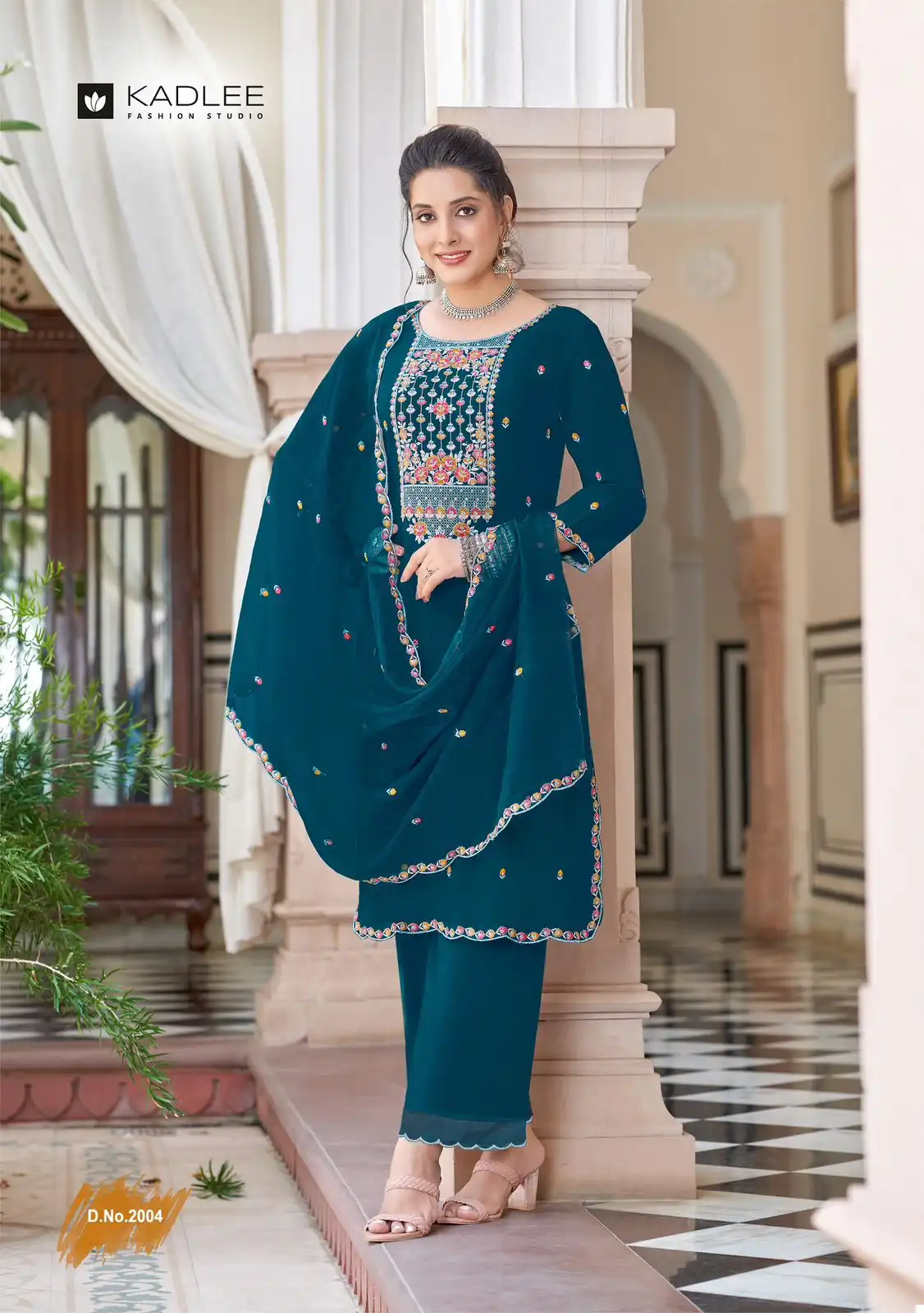 Kadlee Gitanjali Viscose Weaving Wholesale Readymade Suits Catalog — Wholesale Salwar Suits, Kadlee Fashion Studio wholesale from Surat - Gallery Image 3