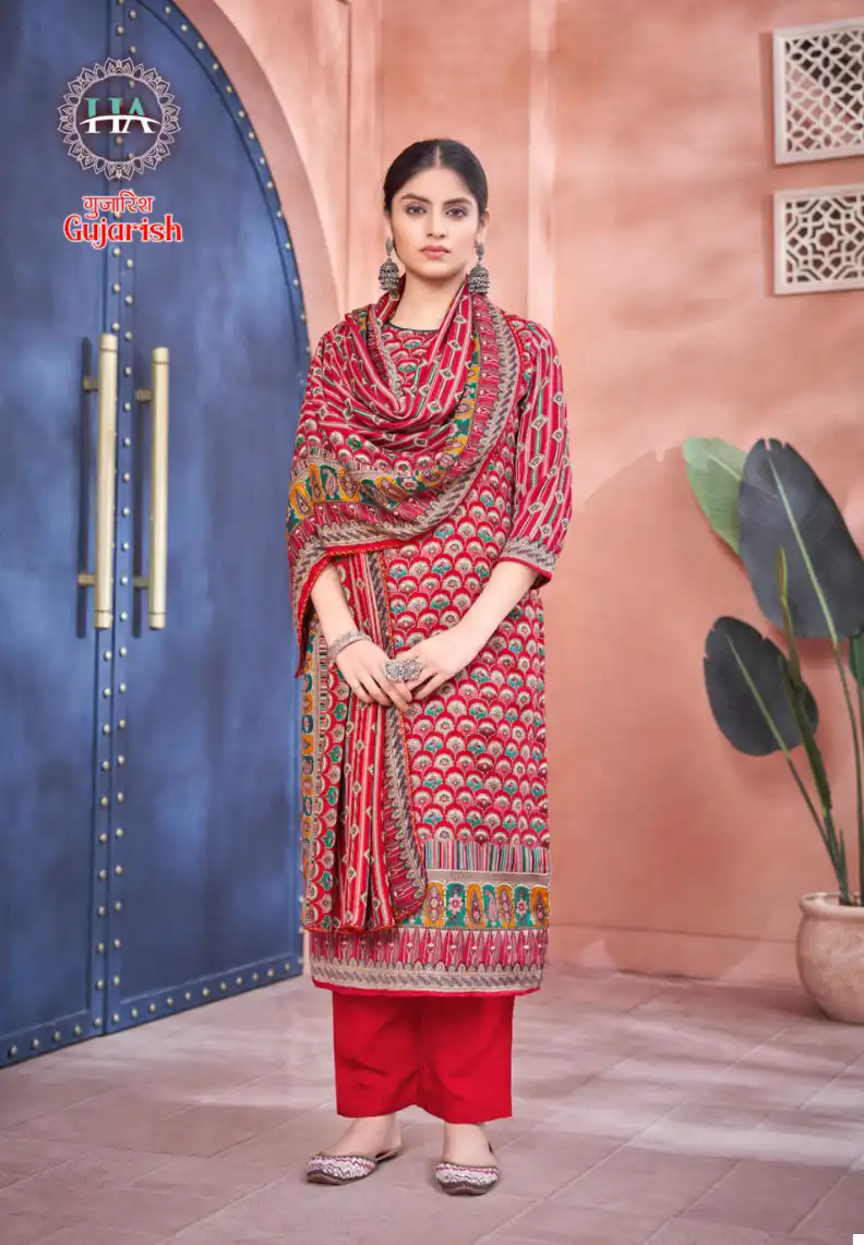 Harshit Fashion Gujarish Pashmina Wholesale Winter Wear Salwar Suit Catalog — Wholesale Salwar Suits, MPA wholesale from Surat - Gallery Image 8