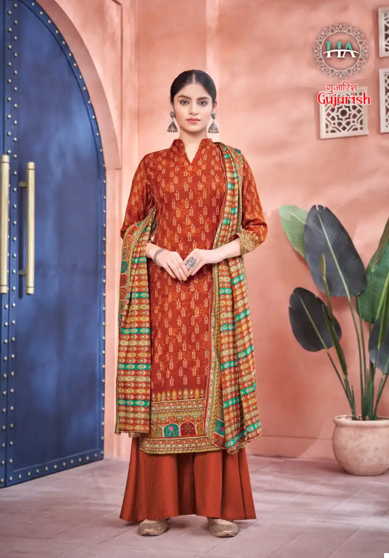 Harshit Fashion Gujarish Pashmina Wholesale Winter Wear Salwar Suit Catalog — Wholesale Salwar Suits, MPA wholesale from Surat - Gallery Image 3