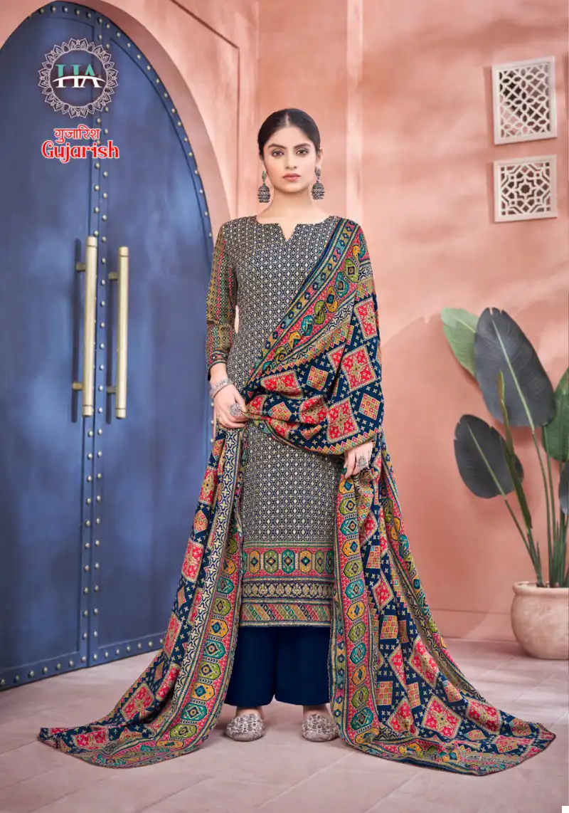 Harshit Fashion Gujarish Pashmina Wholesale Winter Wear Salwar Suit Catalog — Wholesale Salwar Suits, MPA wholesale from Surat - Gallery Image 4