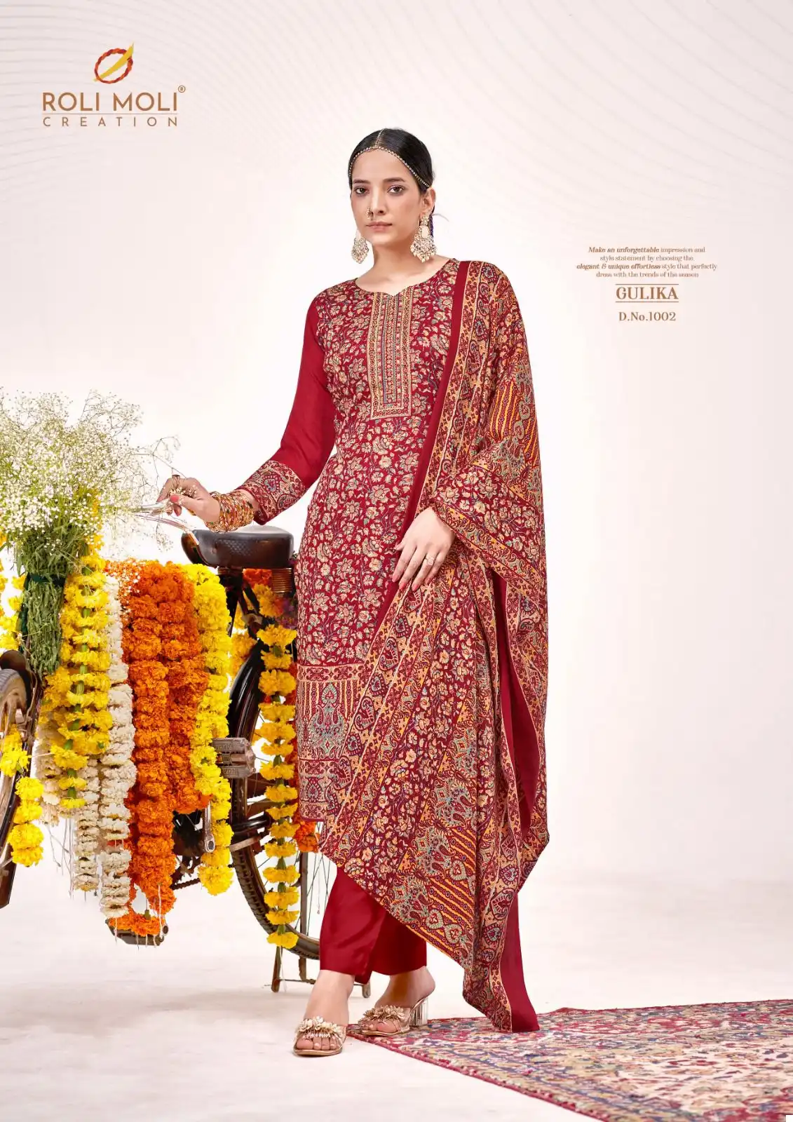 Roli Moli Gulika Heavy Pashmina Wholesale Woolen Suits Catalog — Wholesale Salwar Suits, MPA wholesale from Surat - Gallery Image 8