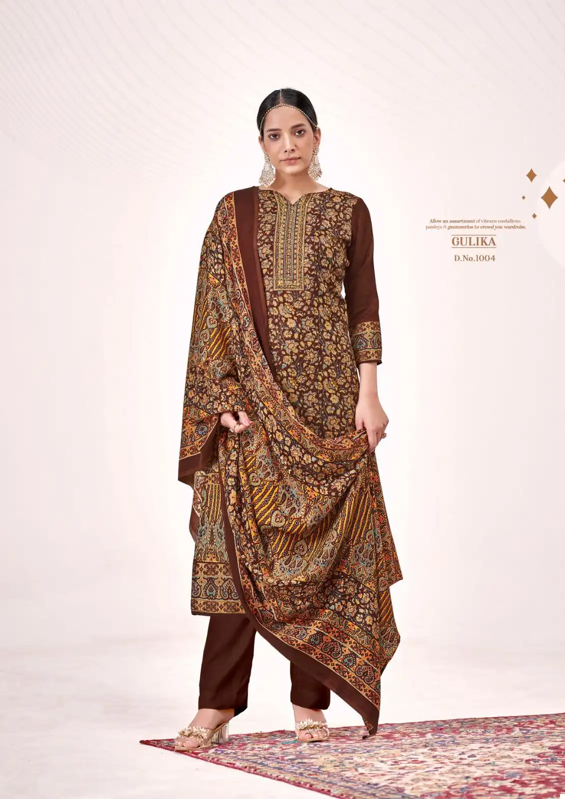 Roli Moli Gulika Heavy Pashmina Wholesale Woolen Suits Catalog — Wholesale Salwar Suits, MPA wholesale from Surat - Gallery Image 3