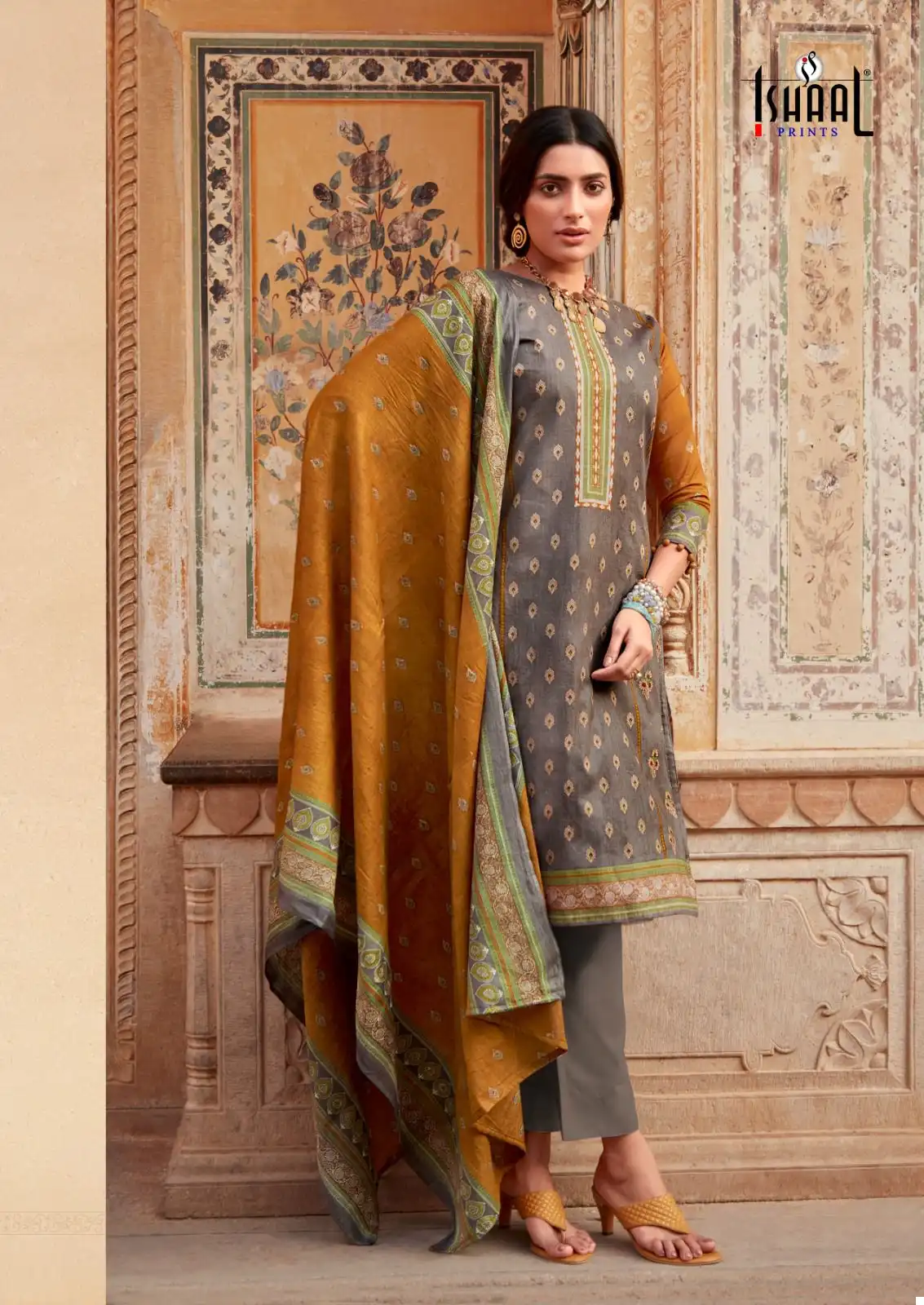 Ishaal Gulmohar Vol 28 Lawn Cotton Wholesale Salwar Suit Catalog — Wholesale Salwar Suits, MPA wholesale from Surat - Gallery Image 9