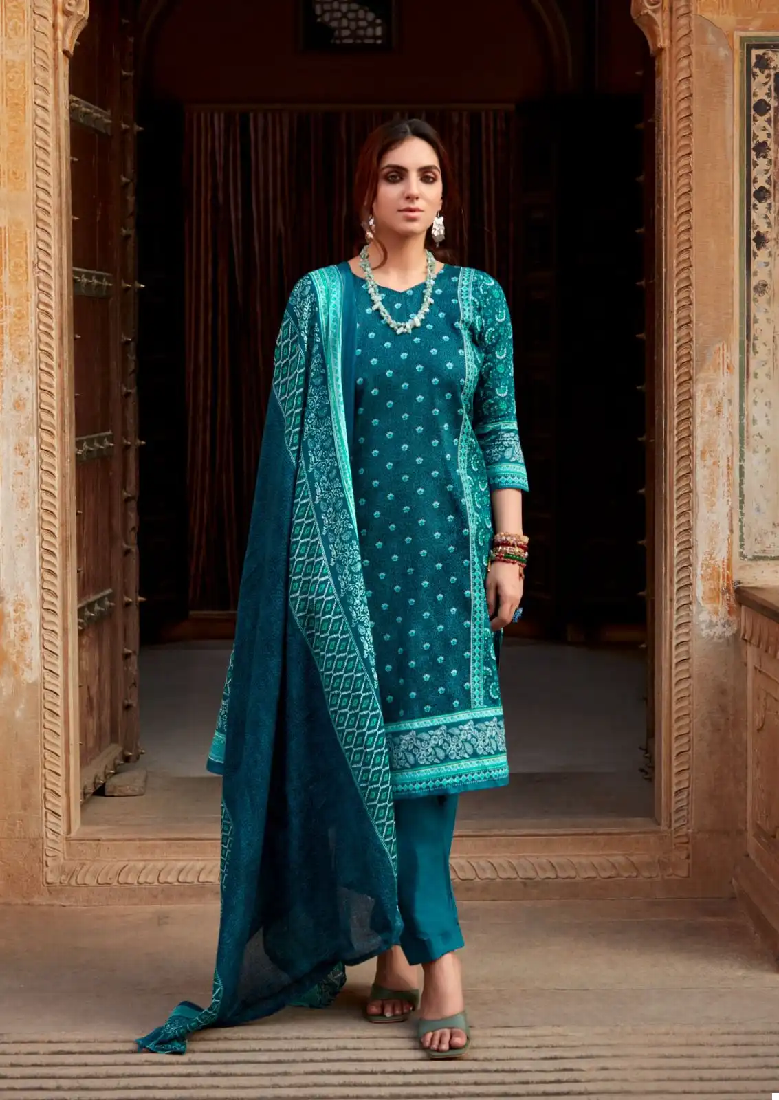 Ishaal Gulmohar Vol 28 Lawn Cotton Wholesale Salwar Suit Catalog — Wholesale Salwar Suits, MPA wholesale from Surat - Gallery Image 2