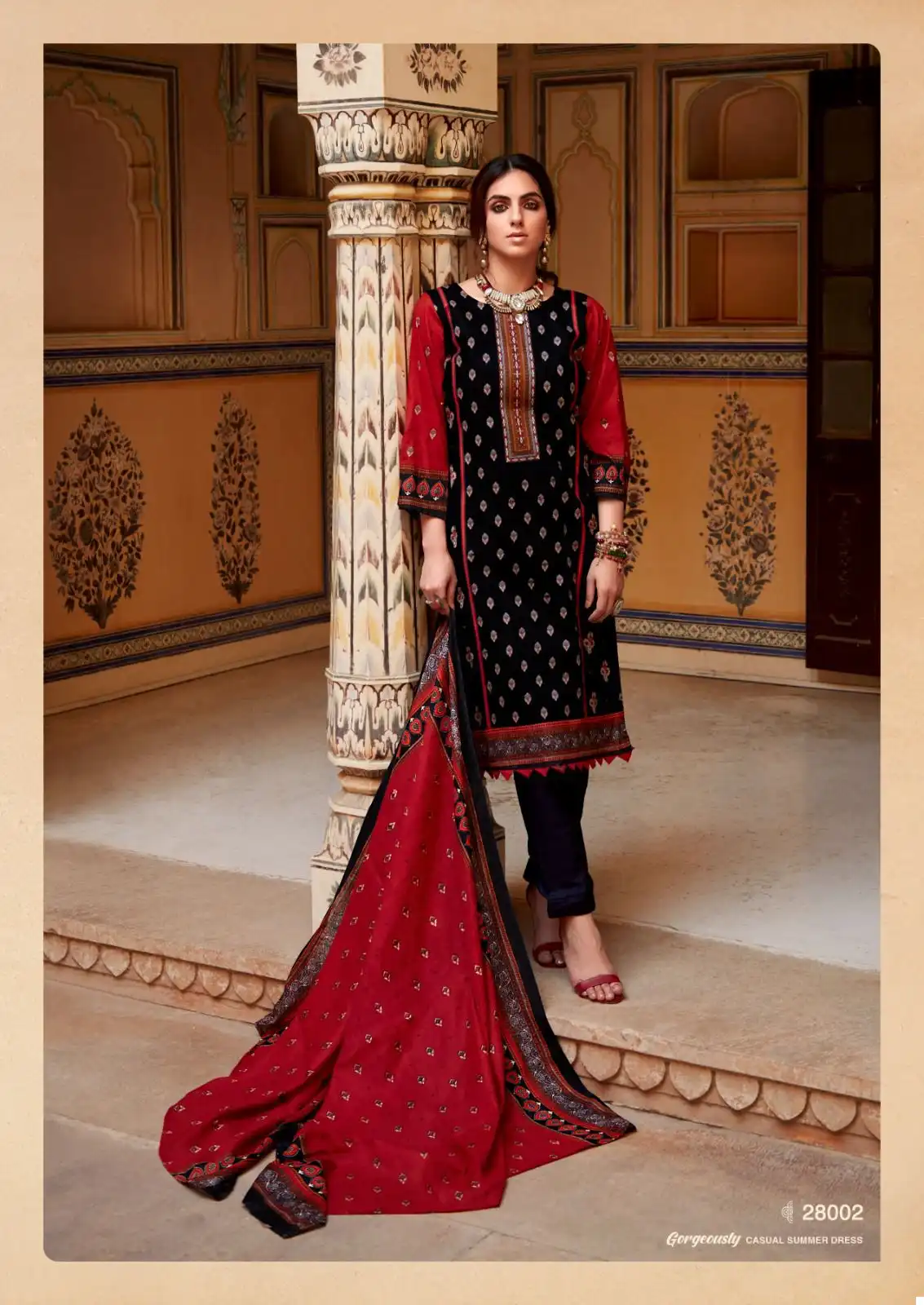 Ishaal Gulmohar Vol 28 Lawn Cotton Wholesale Salwar Suit Catalog — Wholesale Salwar Suits, MPA wholesale from Surat - Gallery Image 6