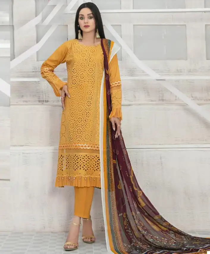 Hoor Tex H-110 Cotton Wholesale Pakistani Suit — Wholesale Salwar Suits, MPA wholesale from Surat — view 1