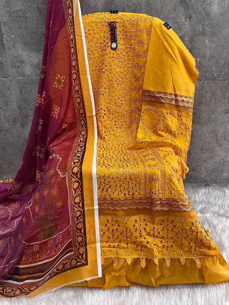 Hoor Tex H-110 Cotton Wholesale Pakistani Suit — Wholesale Salwar Suits, MPA wholesale from Surat — view 2