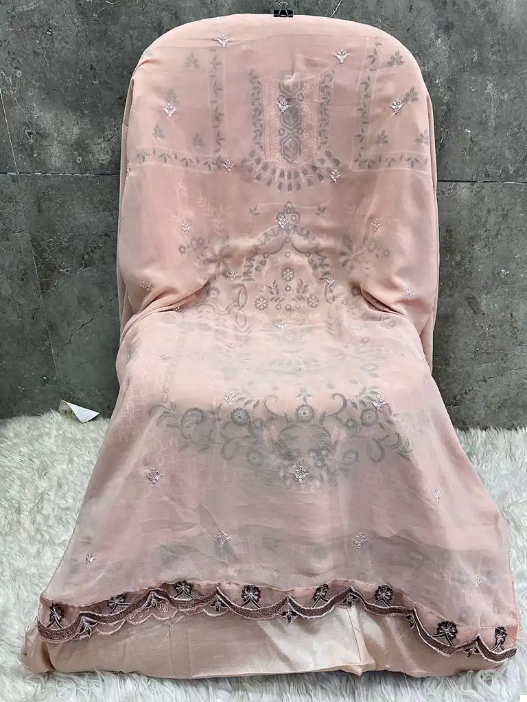 Hoor Tex H-151 Faux Georgette Wholesale Pakistani Suits Catalog — Wholesale Salwar Suits, MPA wholesale from Surat - Gallery Image 8