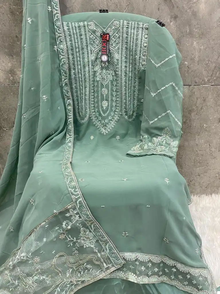 Hoor Tex H 170 Faux Georgette Wholesale Pakistani Salwar Suit — Wholesale Salwar Suits, MPA wholesale from Surat - Gallery Image 5