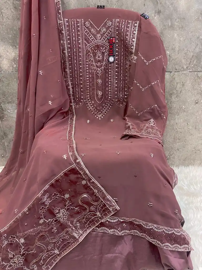 Hoor Tex H 170 Faux Georgette Wholesale Pakistani Salwar Suit — Wholesale Salwar Suits, MPA wholesale from Surat — view 8