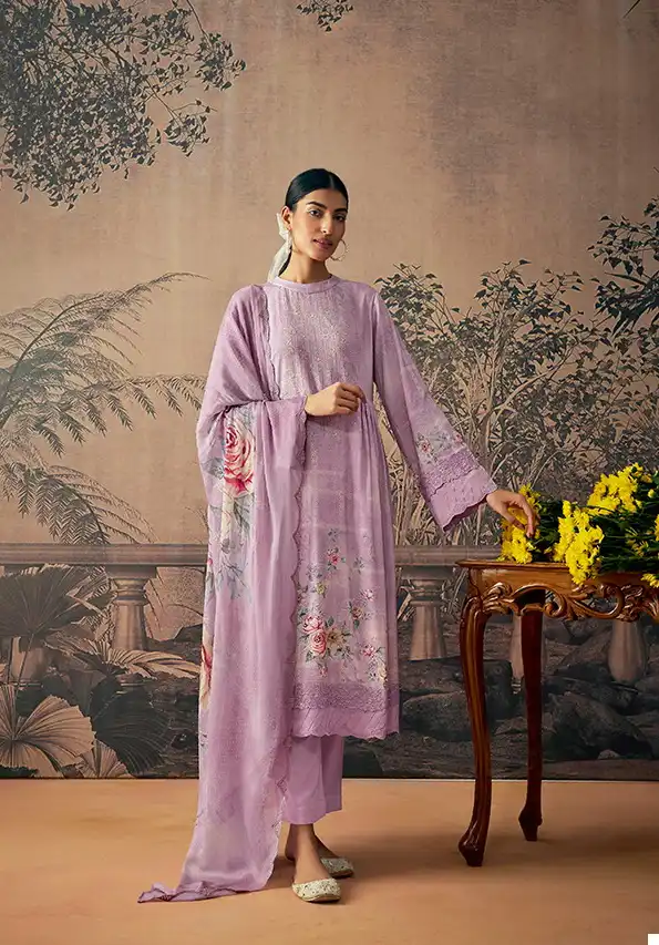 Kimora Heer Adaab Pure Masline Silk Wholesale Fancy Salwar Suit Catalog — Wholesale Salwar Suits, MPA wholesale from Surat - Gallery Image 6