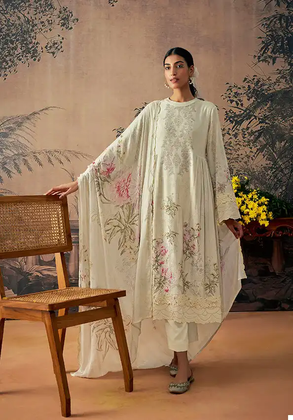 Kimora Heer Adaab Pure Masline Silk Wholesale Fancy Salwar Suit Catalog — Wholesale Salwar Suits, MPA wholesale from Surat - Gallery Image 7