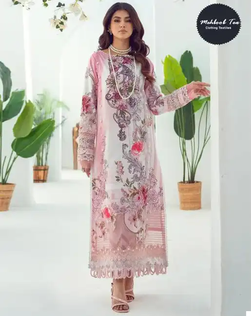 Mehboob Tex Jade Solitaire 04 Pure Cotton Wholesale Pakistani Suit Catalog — Wholesale Salwar Suits, MPA wholesale from Surat — view 1