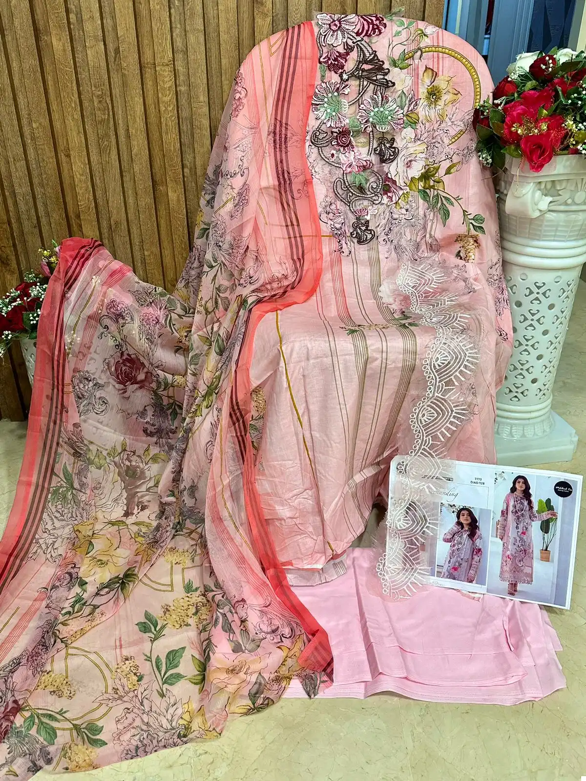 Mehboob Tex Jade Solitaire 04 Pure Cotton Wholesale Pakistani Suit Catalog — Wholesale Salwar Suits, MPA wholesale from Surat - Gallery Image 2