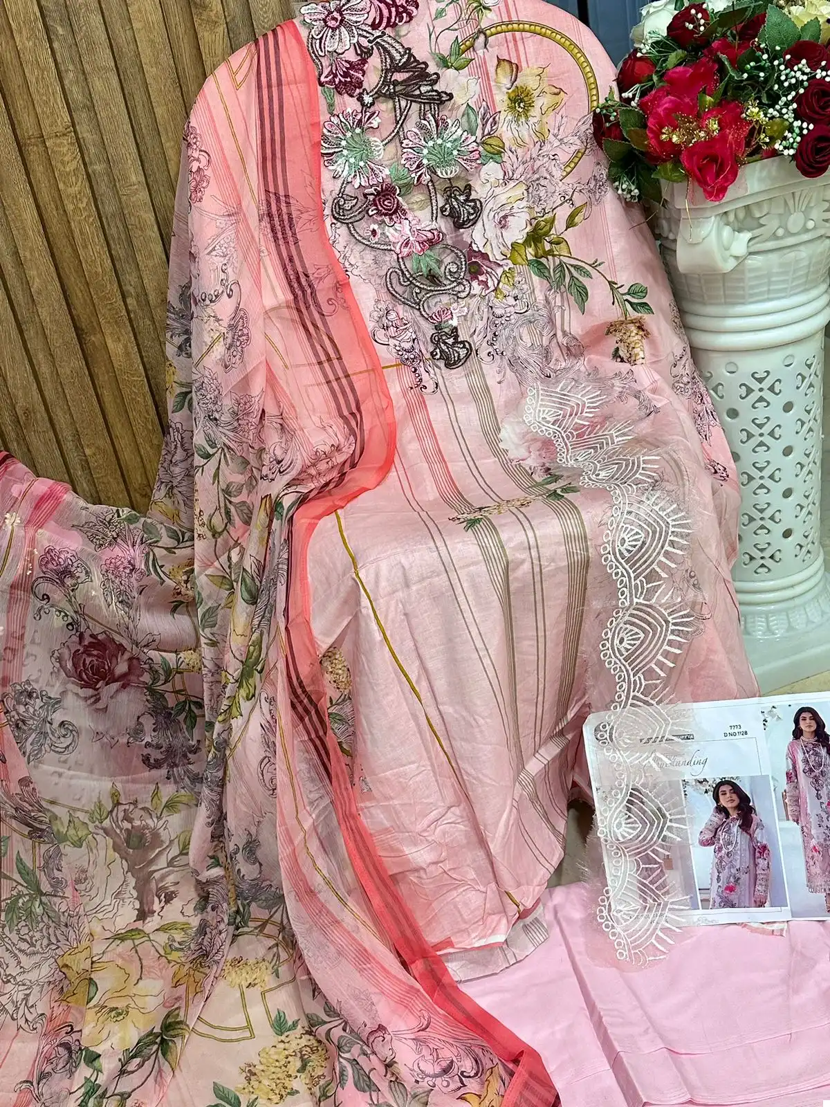 Mehboob Tex Jade Solitaire 04 Pure Cotton Wholesale Pakistani Suit Catalog — Wholesale Salwar Suits, MPA wholesale from Surat - Gallery Image 3