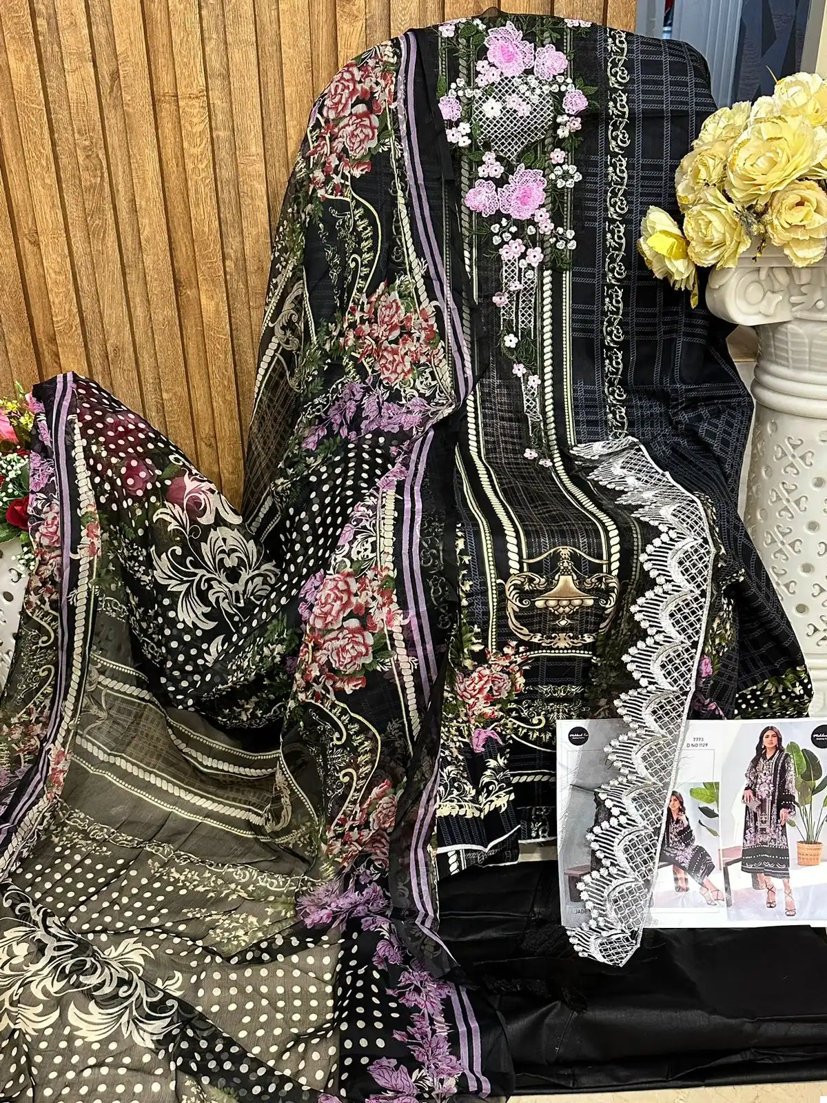 Mehboob Tex Jade Solitaire 04 Pure Cotton Wholesale Pakistani Suit Catalog — Wholesale Salwar Suits, MPA wholesale from Surat - Gallery Image 6