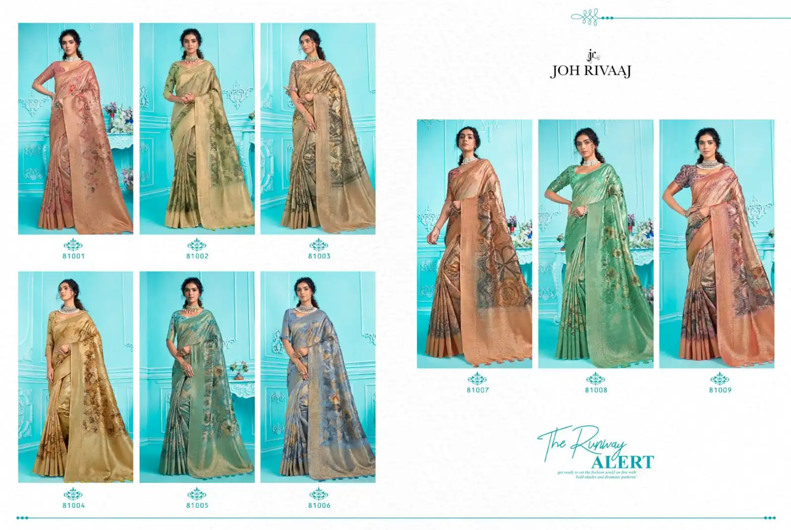 Joh Rivaaj Jarosa Organza Wholesale Fancy Sarees — Wholesale Sarees, MPA wholesale from Surat — view 11