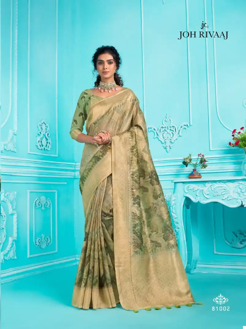 Joh Rivaaj Jarosa Organza Wholesale Fancy Sarees — Wholesale Sarees, MPA wholesale from Surat — view 9