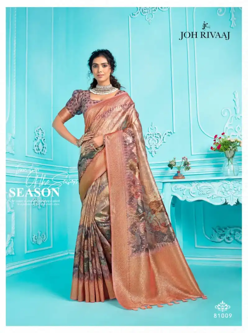 Joh Rivaaj Jarosa Organza Wholesale Fancy Sarees — Wholesale Sarees, MPA wholesale from Surat — view 2