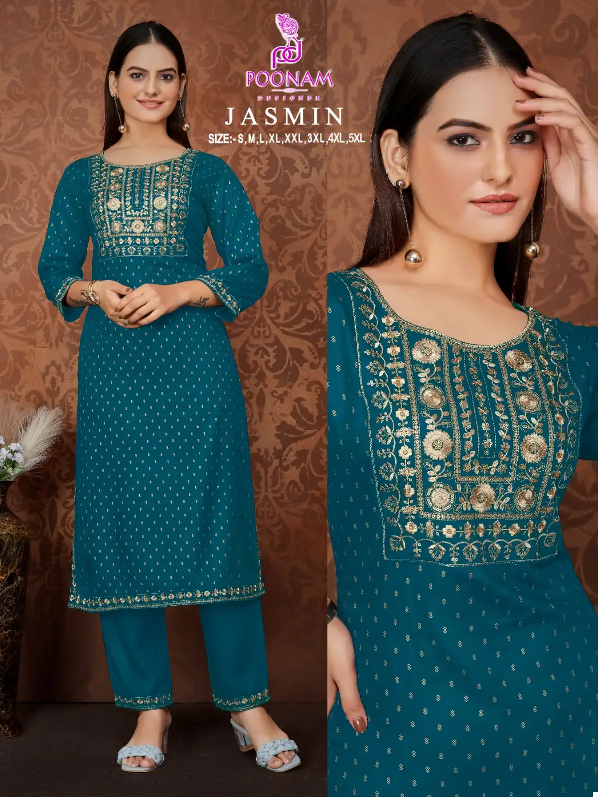 Avc Creation Jasmin Rayon Wholesale Fancy Kurtis Catalog — Wholesale Kurtis, MPA wholesale from Surat - Gallery Image 2