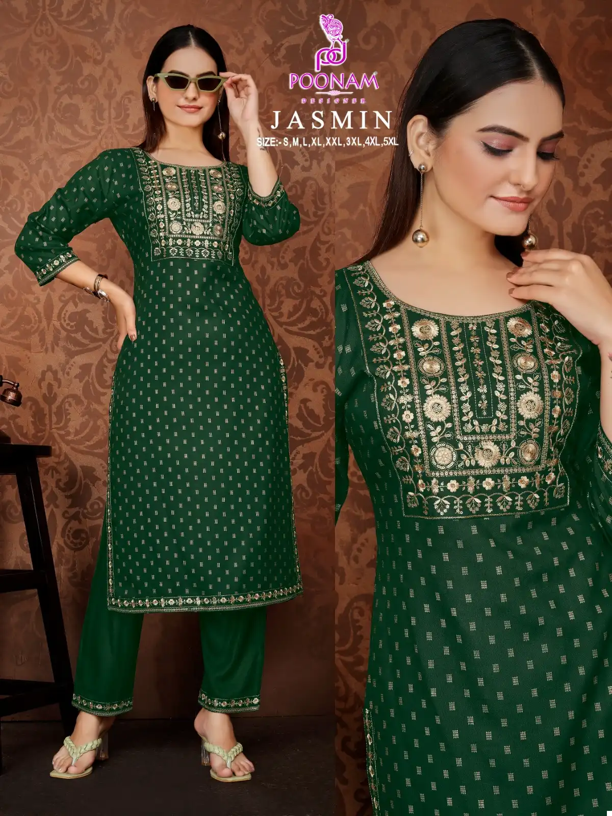 Avc Creation Jasmin Rayon Wholesale Fancy Kurtis Catalog — Wholesale Kurtis, MPA wholesale from Surat - Gallery Image 5