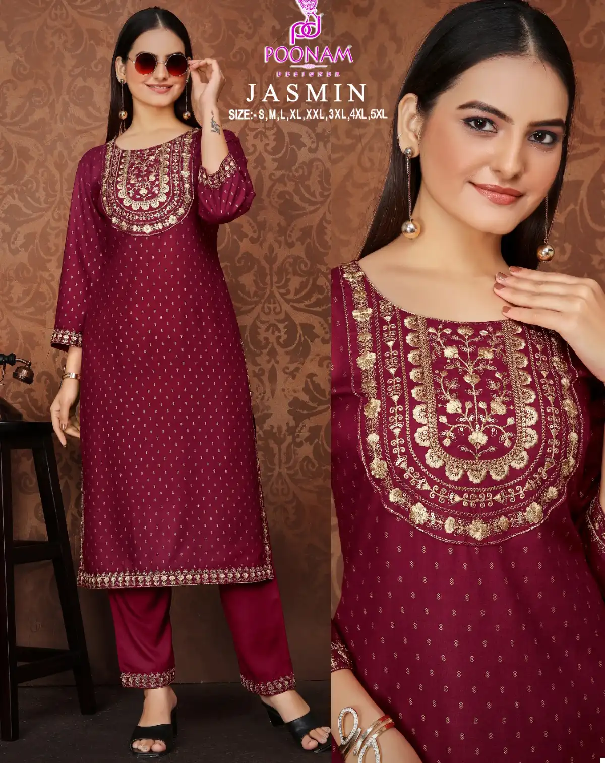 Avc Creation Jasmin Rayon Wholesale Fancy Kurtis Catalog — Wholesale Kurtis, MPA wholesale from Surat — view 1