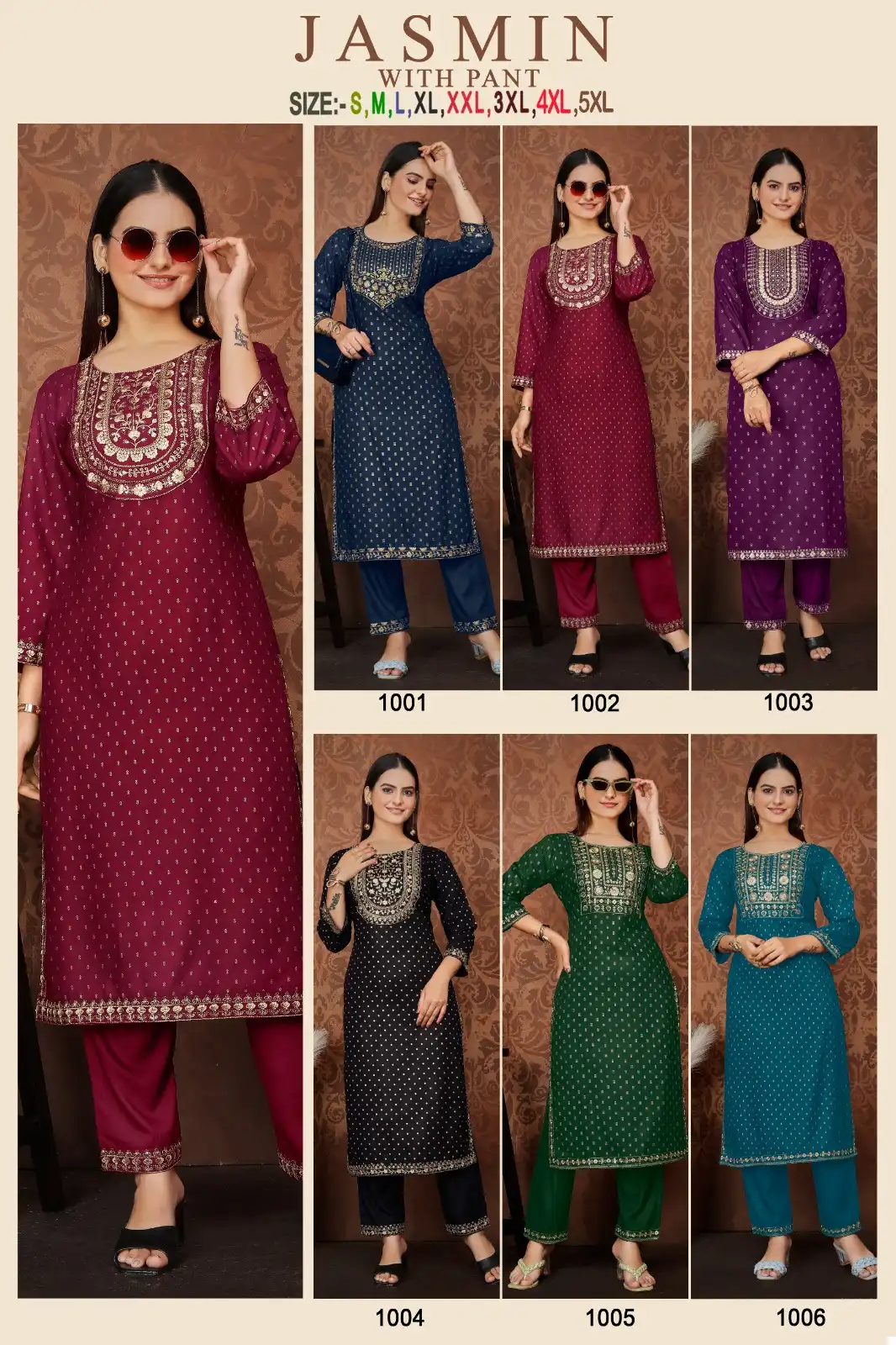 Avc Creation Jasmin Rayon Wholesale Fancy Kurtis Catalog — Wholesale Kurtis, MPA wholesale from Surat — view 6