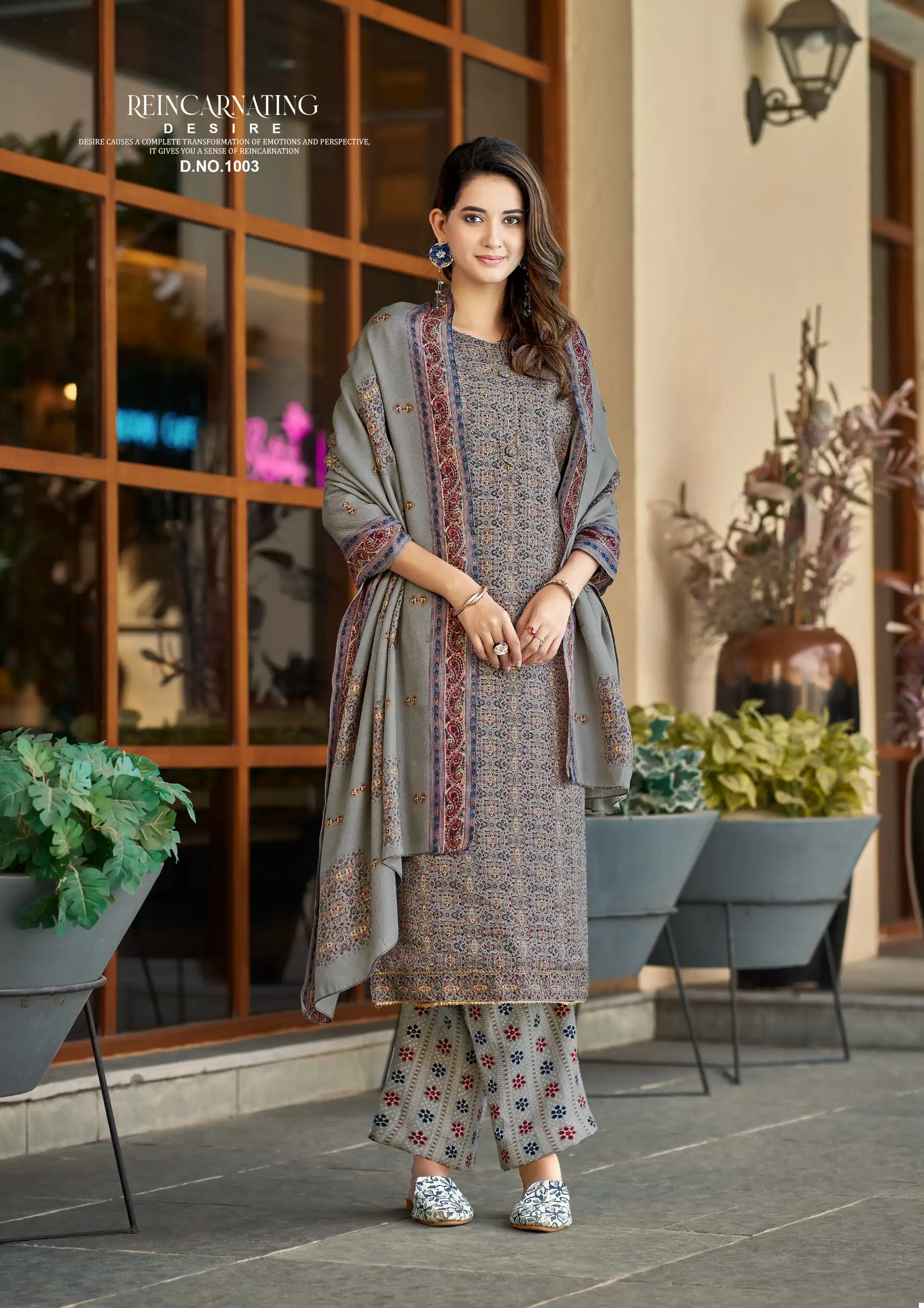 Roli Moli Jasmine Pashmina Wholesale Fancy Winter Wear Salwar Suit Catalog — Wholesale Salwar Suits, MPA wholesale from Surat - Gallery Image 4