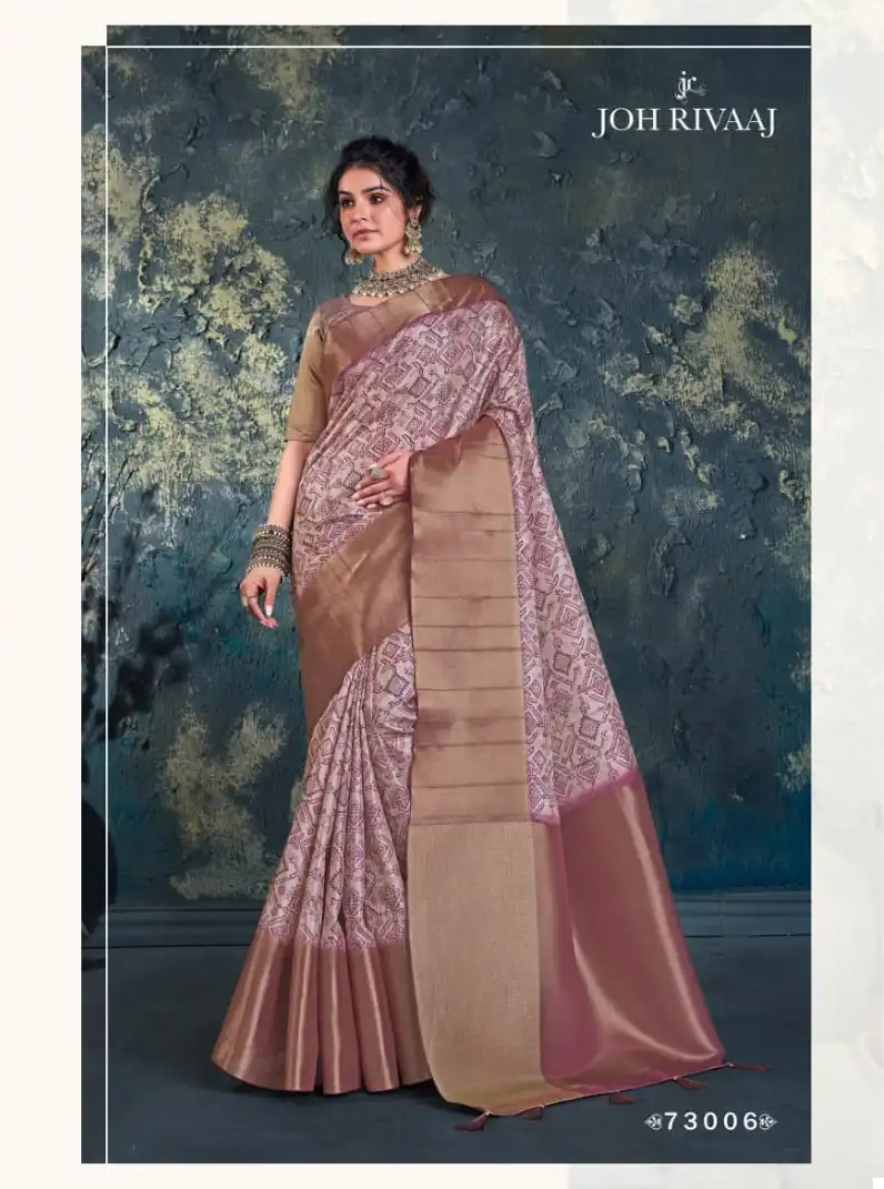 Joh Rivaaj Juhi Chhapa Silk Wholesale Fancy Sarees — Wholesale Sarees, MPA wholesale from Surat — view 4