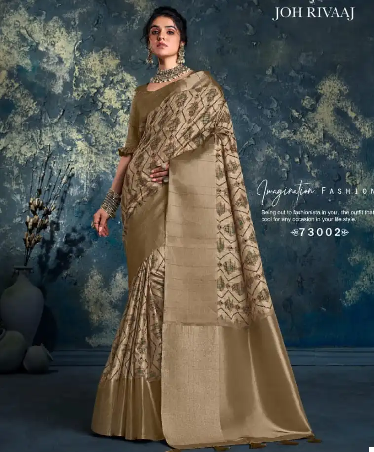 Joh Rivaaj Juhi Chhapa Silk Wholesale Fancy Sarees — Wholesale Sarees, MPA wholesale from Surat — view 1