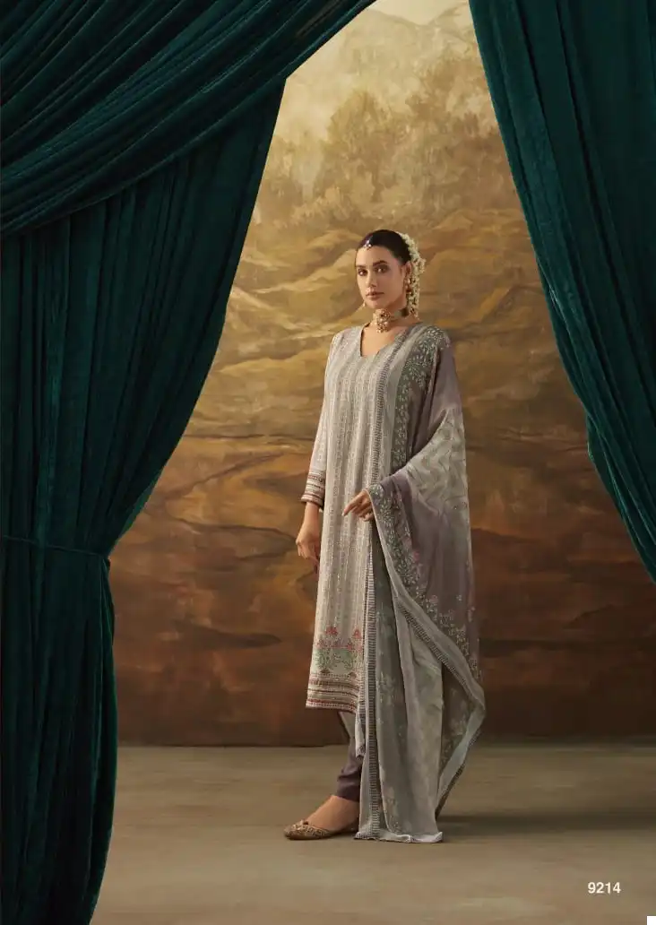 Kimora Jhilmil Pure Muslin Silk Wholesale Salwar Suit Catalog — Wholesale Salwar Suits, MPA wholesale from Surat - Gallery Image 8