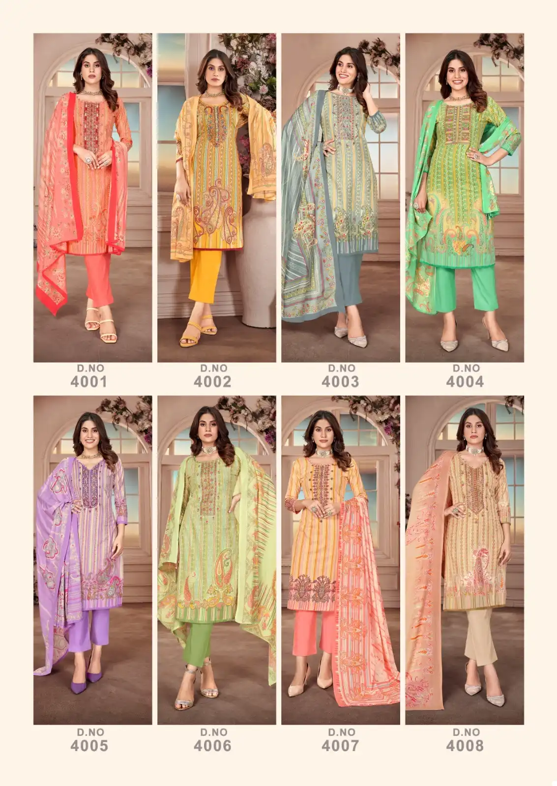 Keval Fab Kainaaz Vol 4 Cotton Wholesale Embroidery Work Salwar Suit Catalog — Wholesale Salwar Suits, Keval Fab wholesale from Surat — view 9