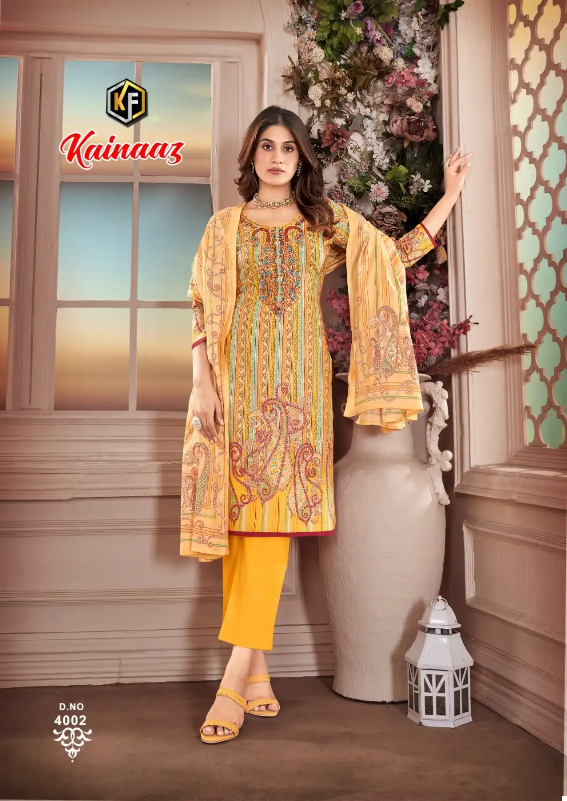 Keval Fab Kainaaz Vol 4 Cotton Wholesale Embroidery Work Salwar Suit Catalog — Wholesale Salwar Suits, Keval Fab wholesale from Surat - Gallery Image 3