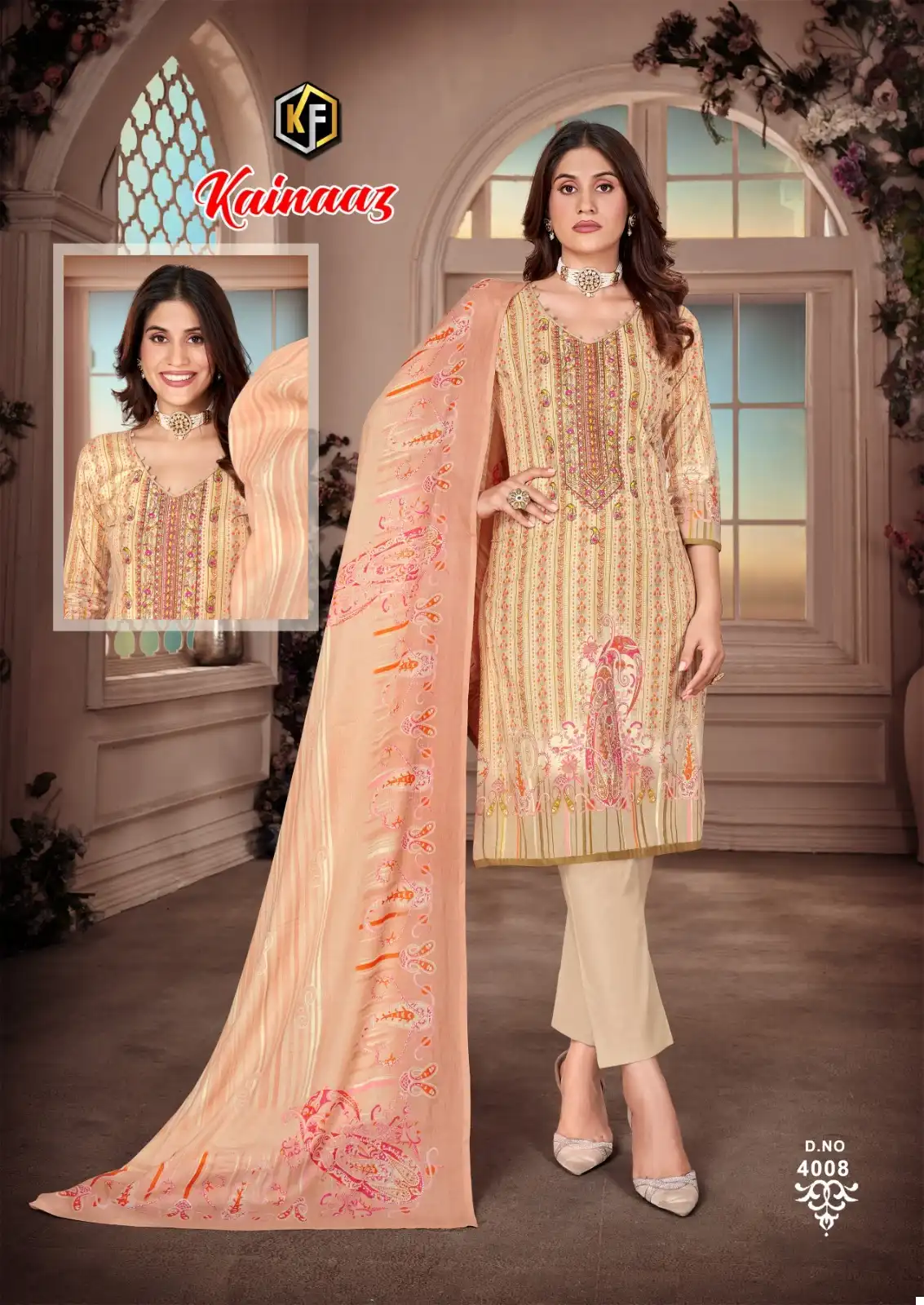Keval Fab Kainaaz Vol 4 Cotton Wholesale Embroidery Work Salwar Suit Catalog — Wholesale Salwar Suits, Keval Fab wholesale from Surat - Gallery Image 7