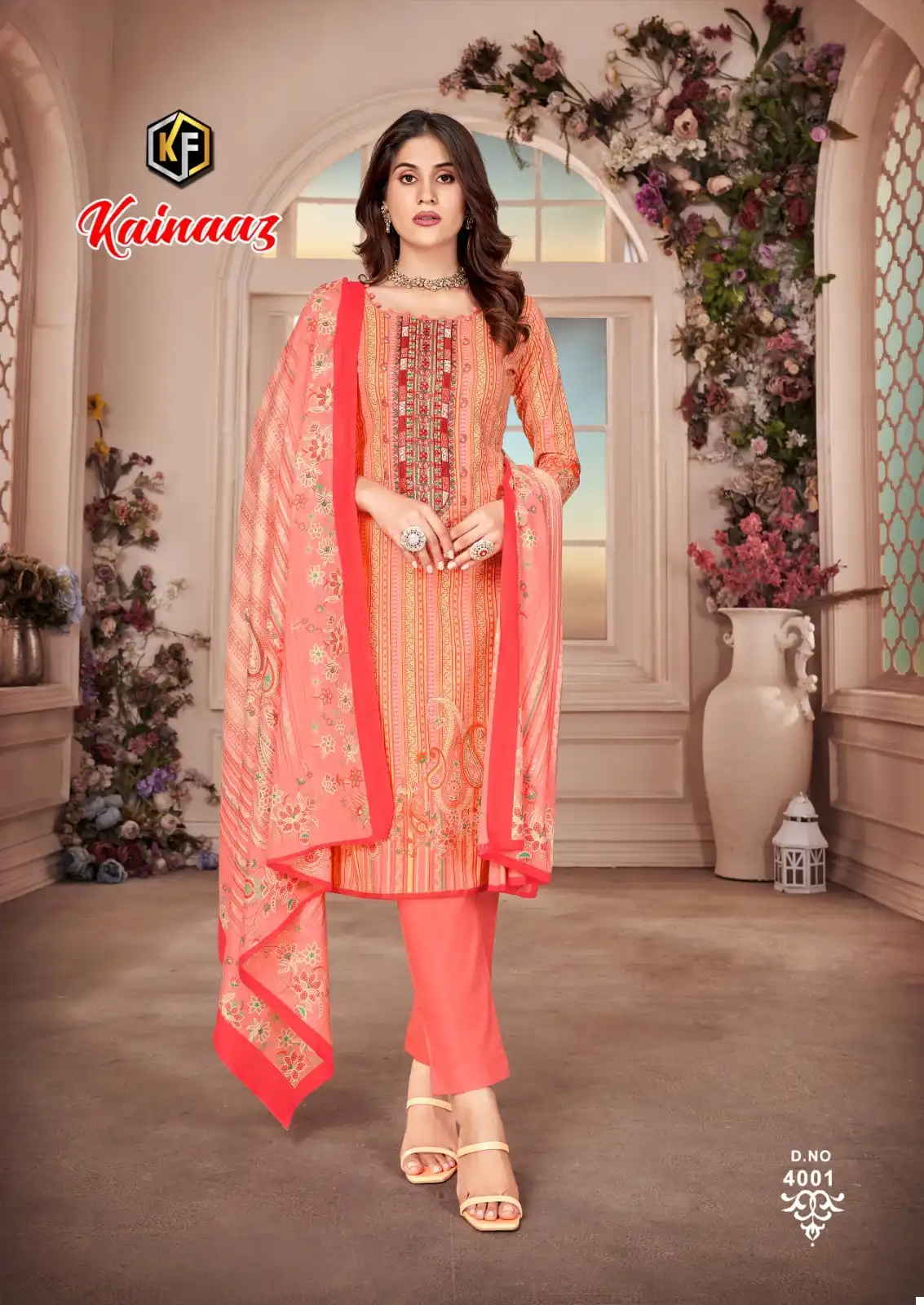 Keval Fab Kainaaz Vol 4 Cotton Wholesale Embroidery Work Salwar Suit Catalog — Wholesale Salwar Suits, Keval Fab wholesale from Surat - Gallery Image 8