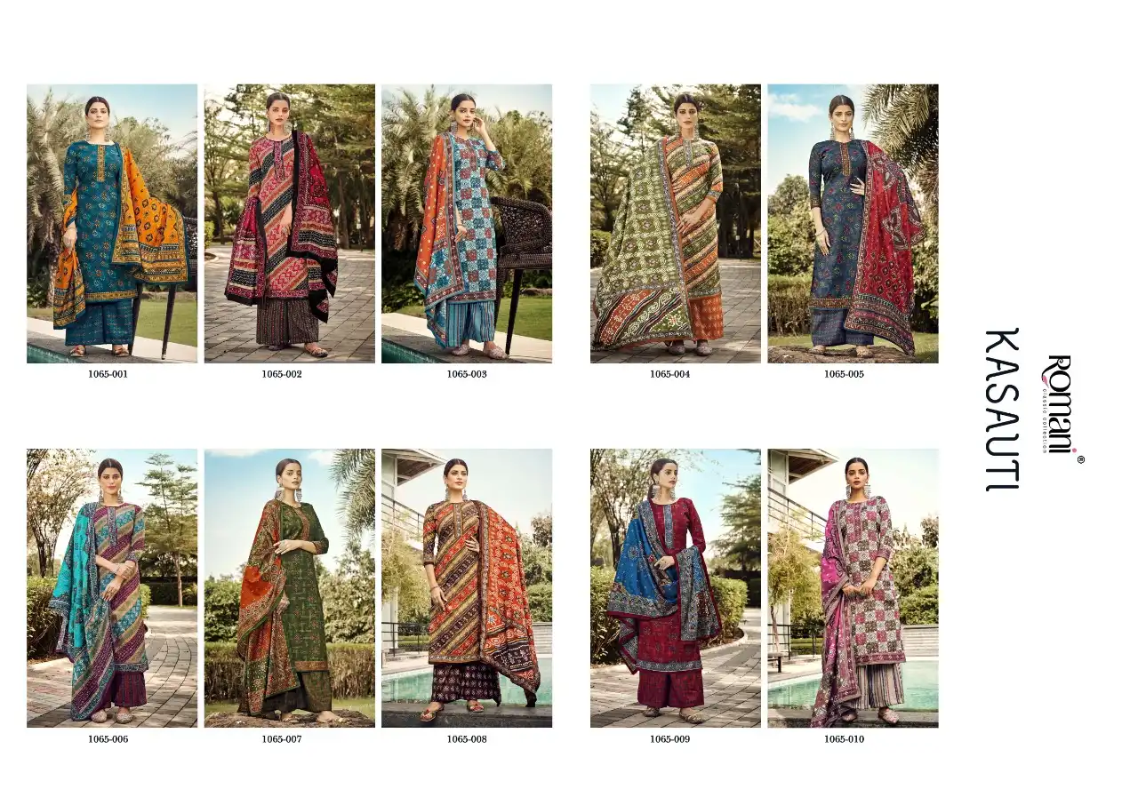 Romani Kasauti Pashmina Wholesale Fancy Winter Wear Salwar Suit Catalog — Wholesale Salwar Suits, MPA wholesale from Surat — view 11