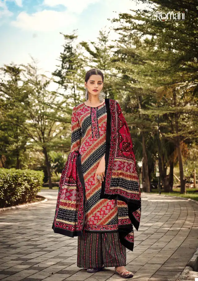 Romani Kasauti Pashmina Wholesale Fancy Winter Wear Salwar Suit Catalog — Wholesale Salwar Suits, MPA wholesale from Surat - Gallery Image 3