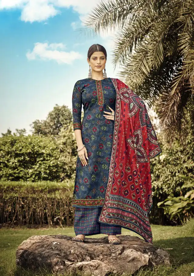 Romani Kasauti Pashmina Wholesale Fancy Winter Wear Salwar Suit Catalog — Wholesale Salwar Suits, MPA wholesale from Surat - Gallery Image 5