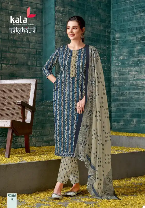Kala Nakshatra Vol-1 Pure Cotton Wholesale Readymade Suits Catalog — Wholesale Salwar Suits, MPA wholesale from Surat - Gallery Image 6