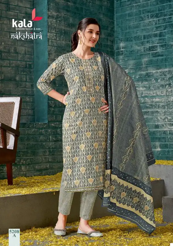 Kala Nakshatra Vol-1 Pure Cotton Wholesale Readymade Suits Catalog — Wholesale Salwar Suits, MPA wholesale from Surat - Gallery Image 7
