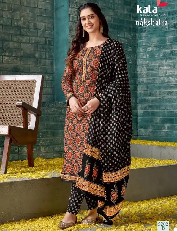 Kala Nakshatra Vol-1 Pure Cotton Wholesale Readymade Suits Catalog — Wholesale Salwar Suits, MPA wholesale from Surat — view 1