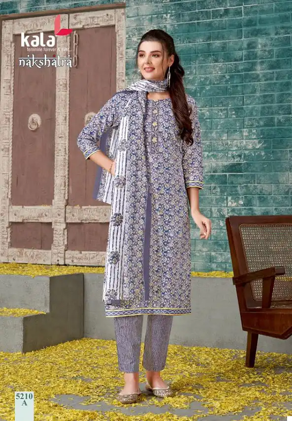 Kala Nakshatra Vol-1 Pure Cotton Wholesale Readymade Suits Catalog — Wholesale Salwar Suits, MPA wholesale from Surat - Gallery Image 2