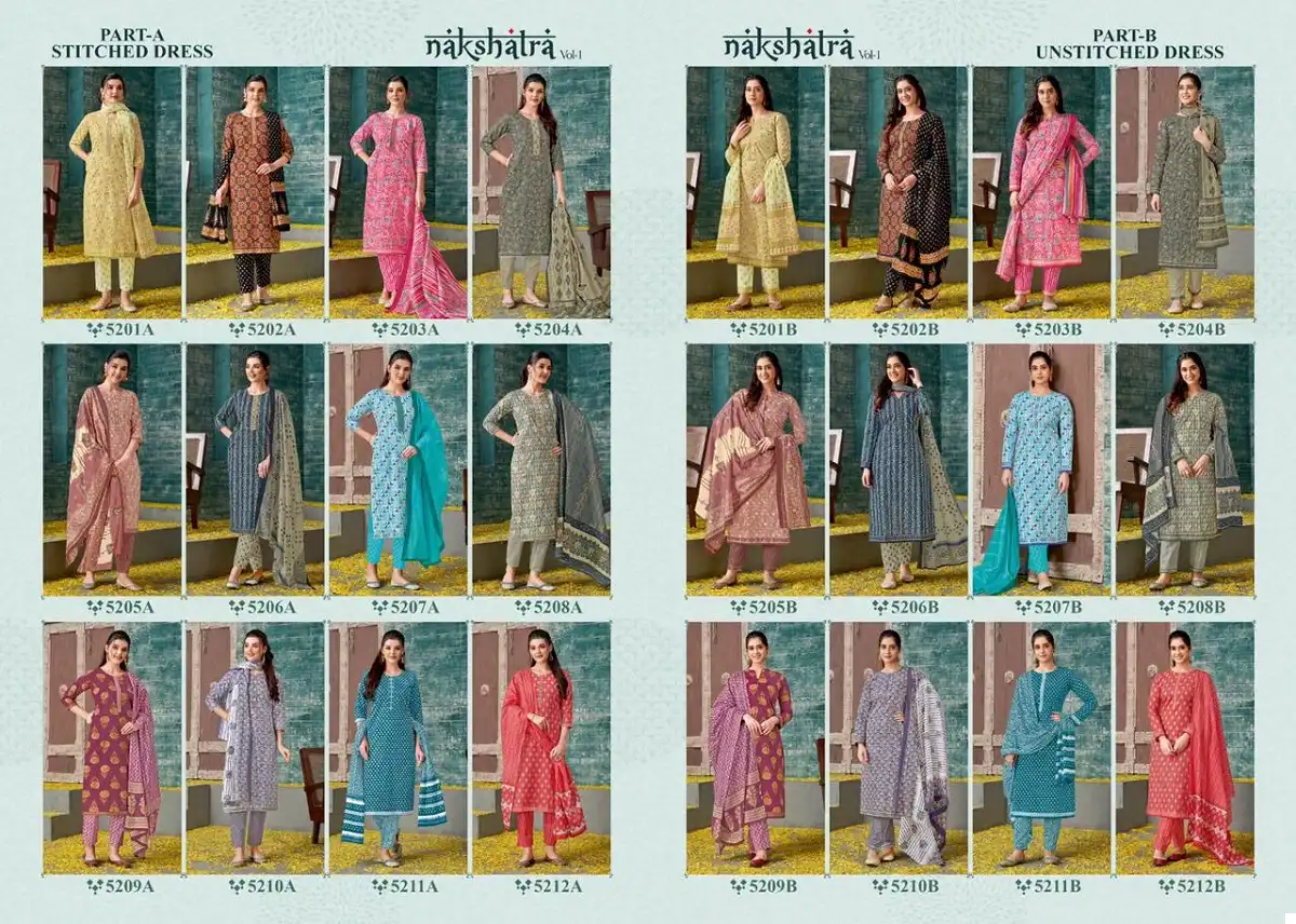 Kala Nakshatra Vol-1 Pure Cotton Wholesale Readymade Suits Catalog — Wholesale Salwar Suits, MPA wholesale from Surat — view 13