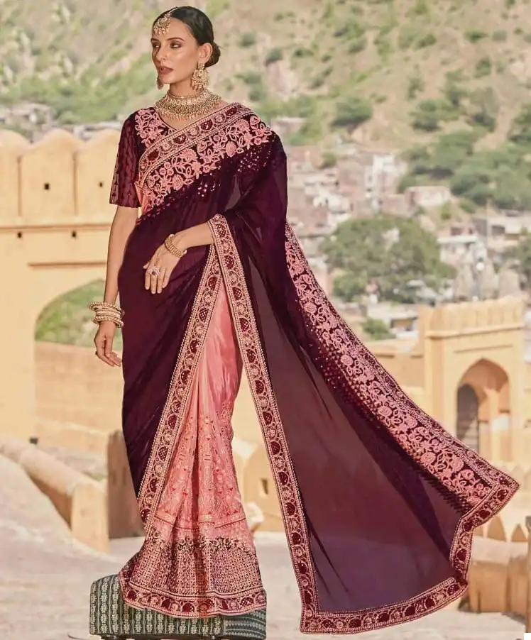 Kalista Khwaab-22 Crystal Organza, Crystal Organza Wholesale Heavy Designer Saree Catalog — Wholesale Sarees, MPA wholesale from Surat — view 1