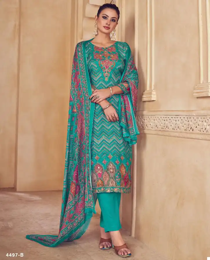 Wanna Lea Silk Pure Heavy Quality Rayon Wholesale Readymade Suits Catalog — Wholesale Salwar Suits, MPA wholesale from Surat — view 1