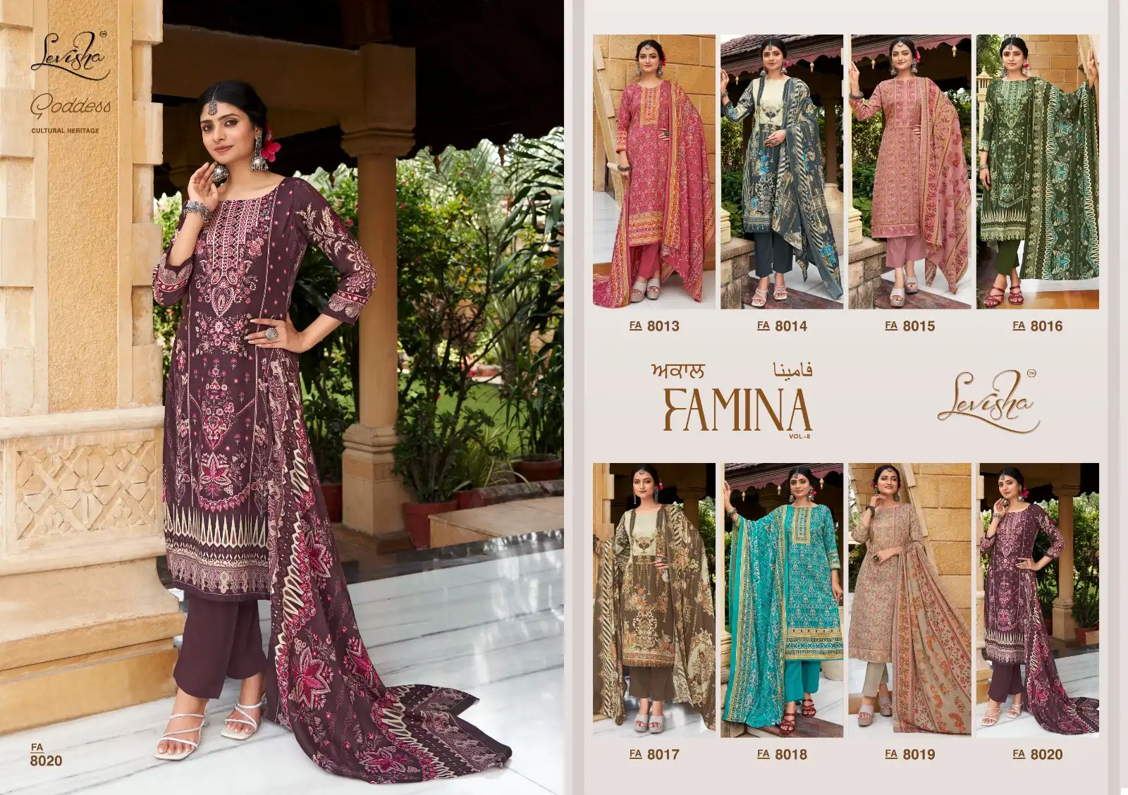 Levisha Femina Vol 8 Pashmina Wholesale Winter Wear Salwar Suit Catalog — Wholesale Salwar Suits, Levisha wholesale from Surat — view 8