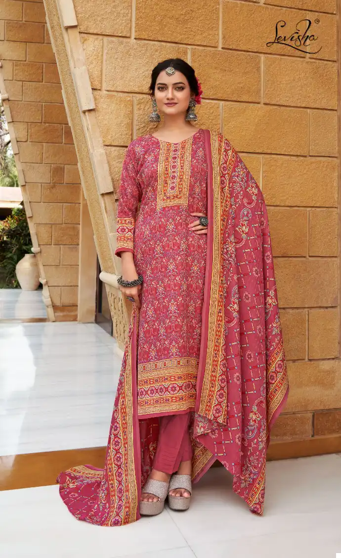 Levisha Femina Vol 8 Pashmina Wholesale Winter Wear Salwar Suit Catalog — Wholesale Salwar Suits, Levisha wholesale from Surat - Gallery Image 2